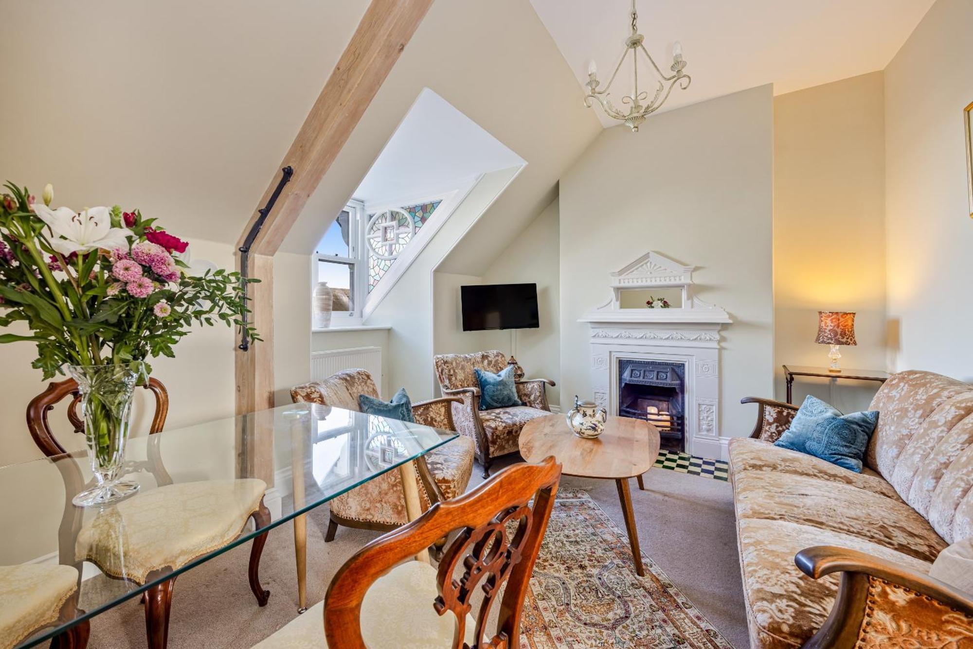 Meldon View - Period Apartment & Roof Terrace Chagford Oda fotoğraf